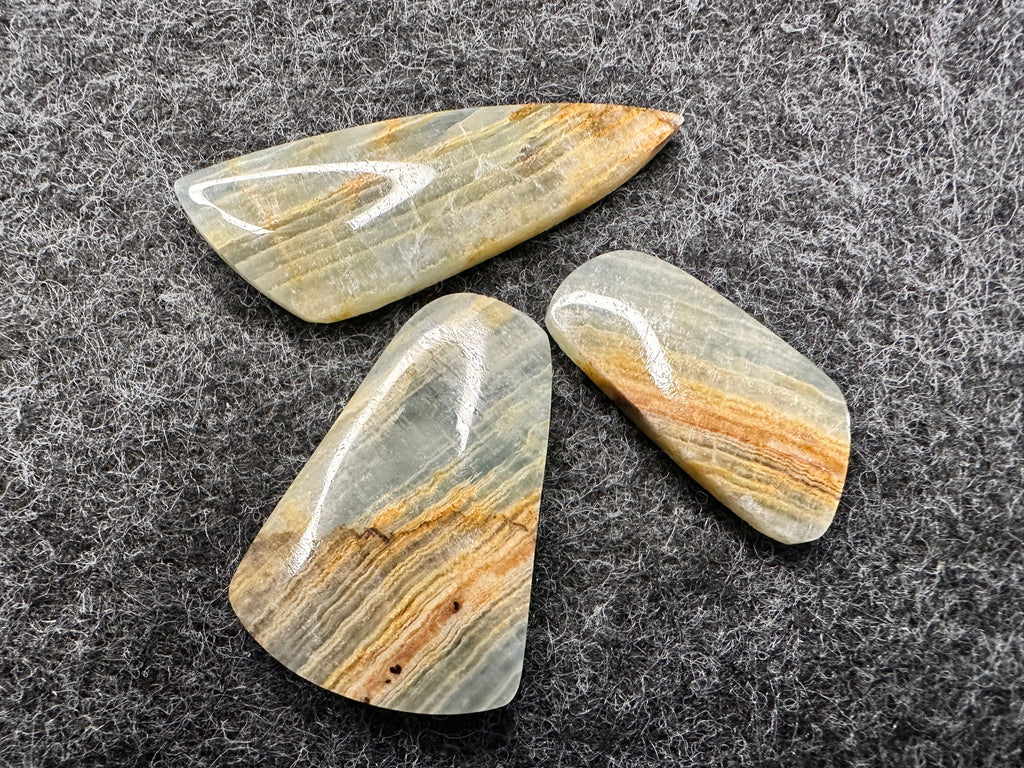 Blue Aragonite Cabochons