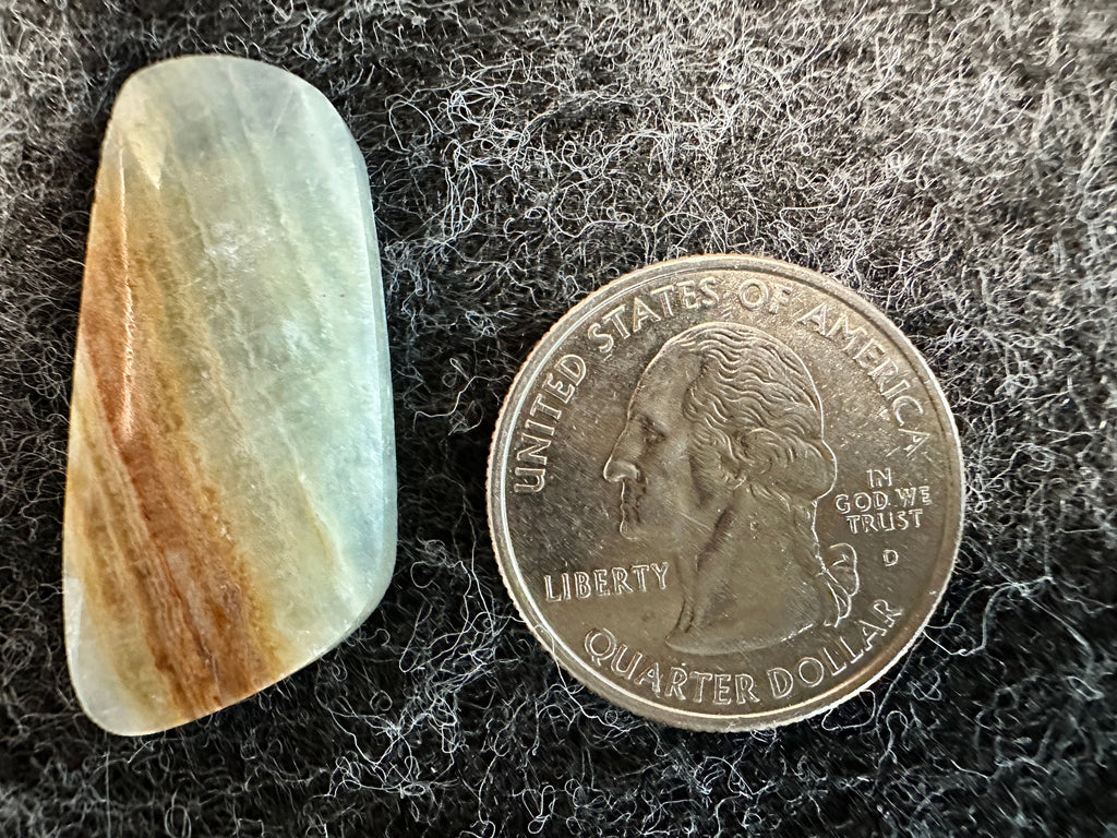 Blue Aragonite Cabochons