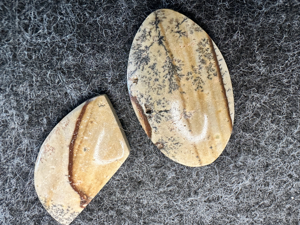 Dendritic Landscape Jasper Cabochons