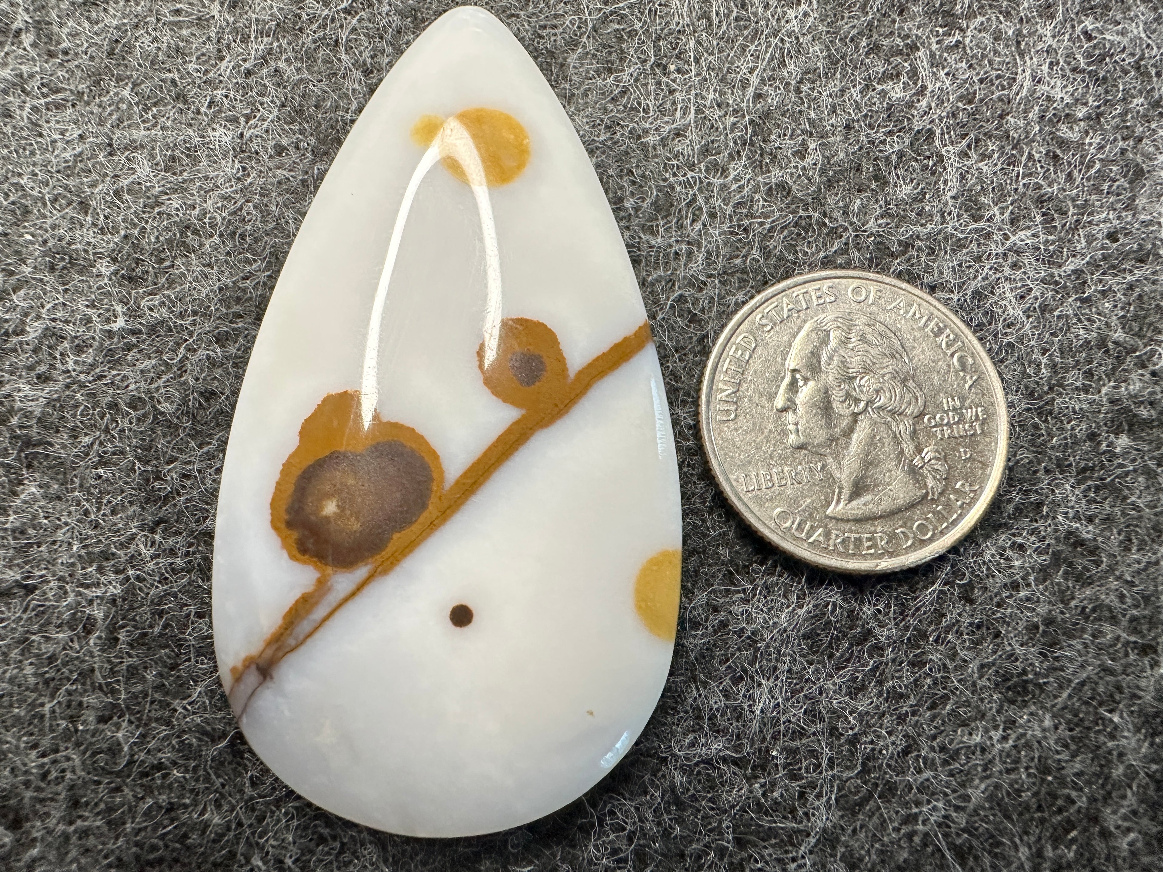 Polka Dot Agate/Jasper Cabochons