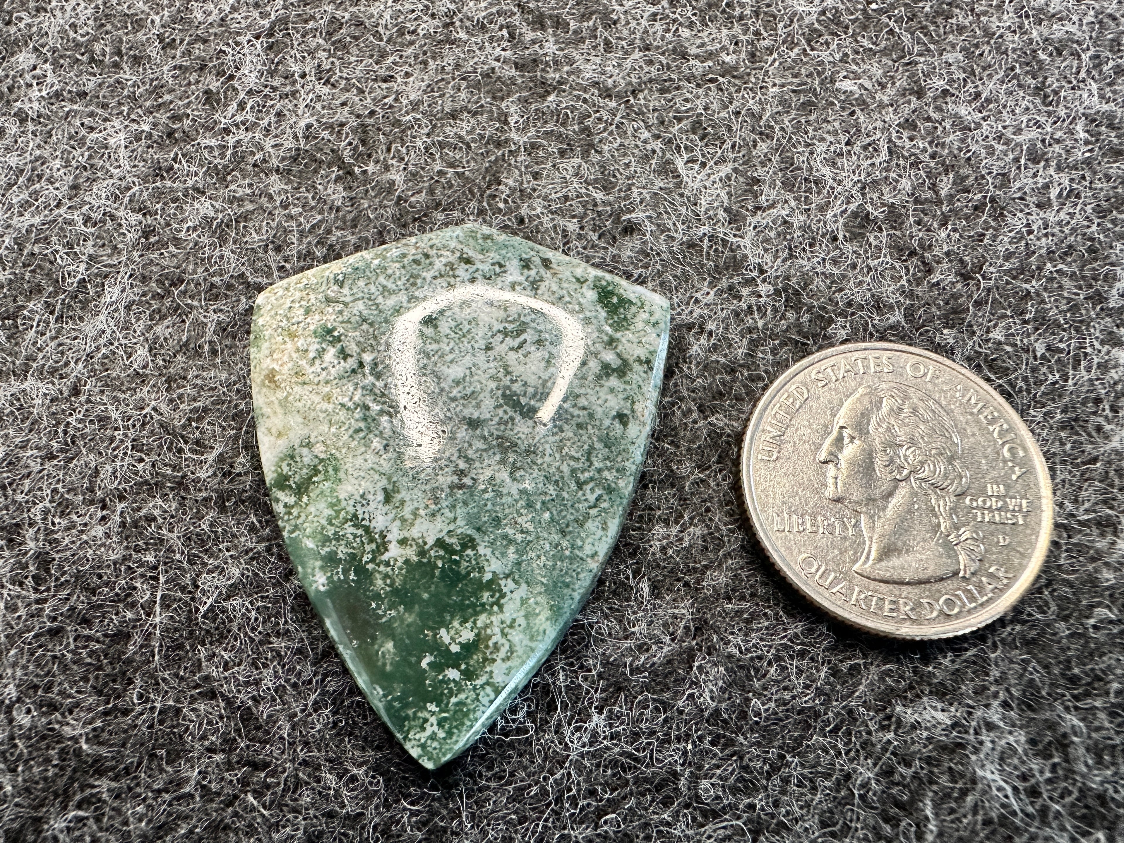 Green Moss Agate Cabochons