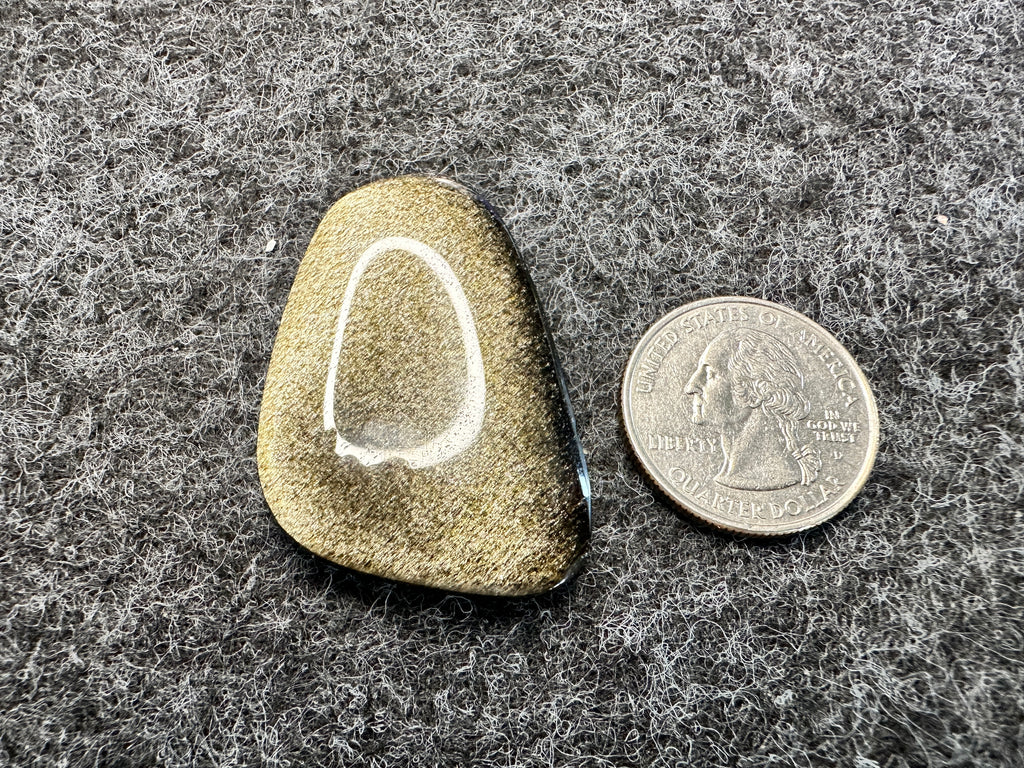 Gold Sheen Obsidian Cabochons