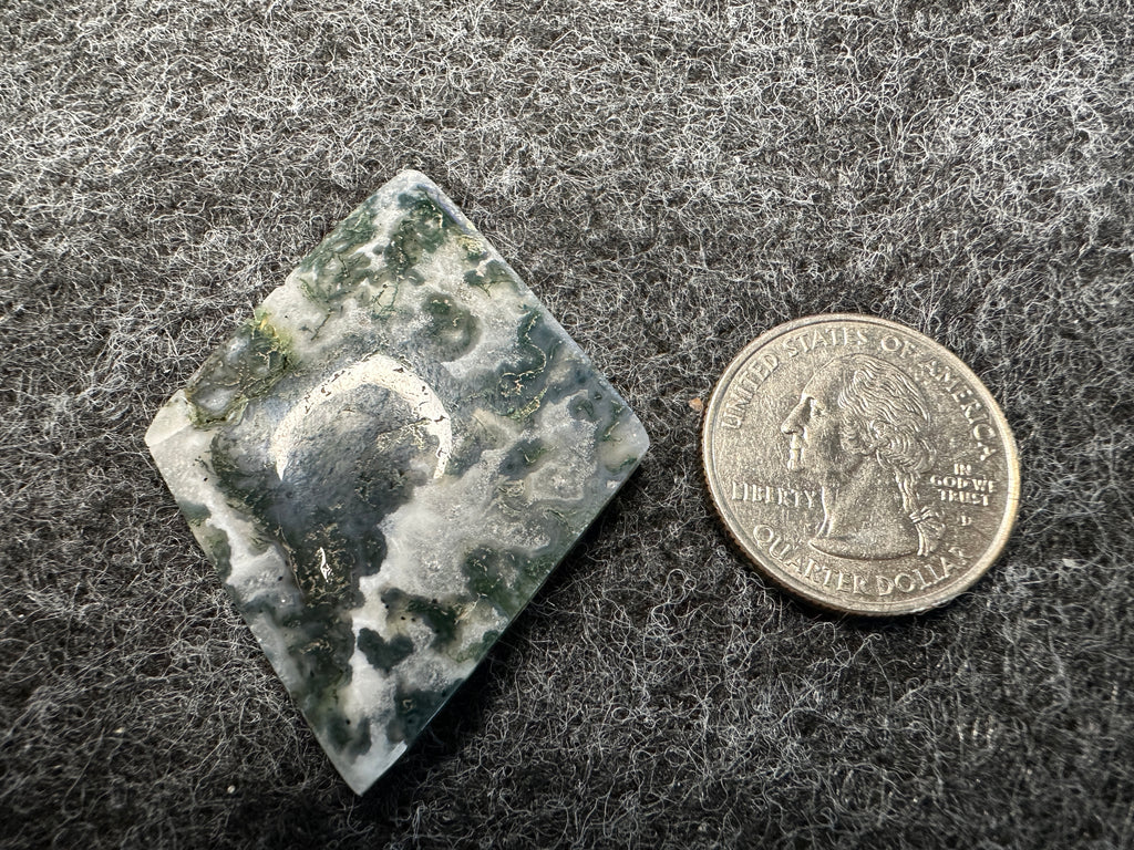 Green Tree Agate Cabochons
