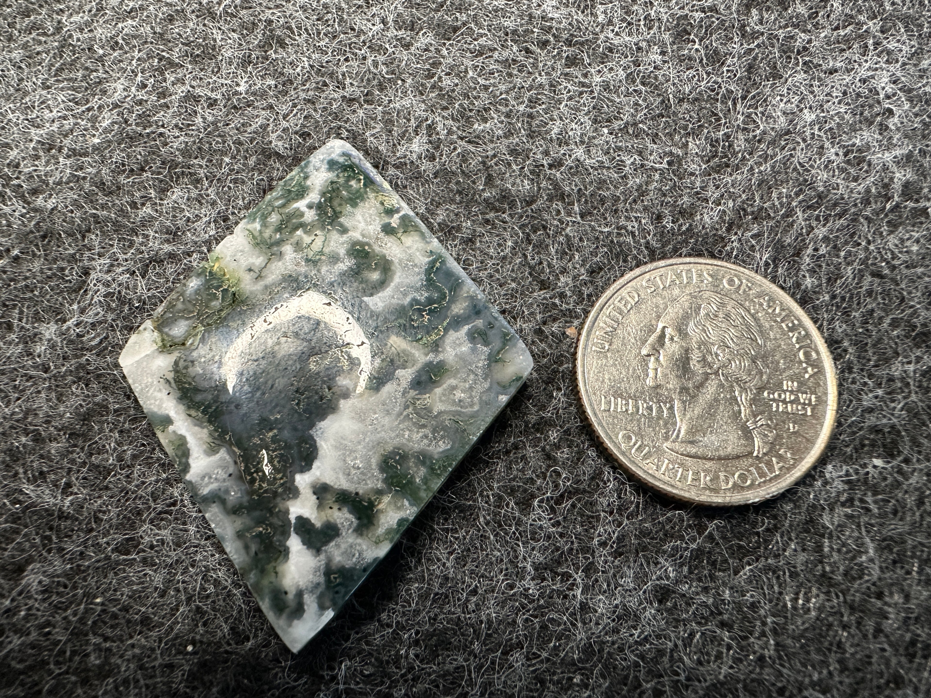 Green Tree Agate Cabochons