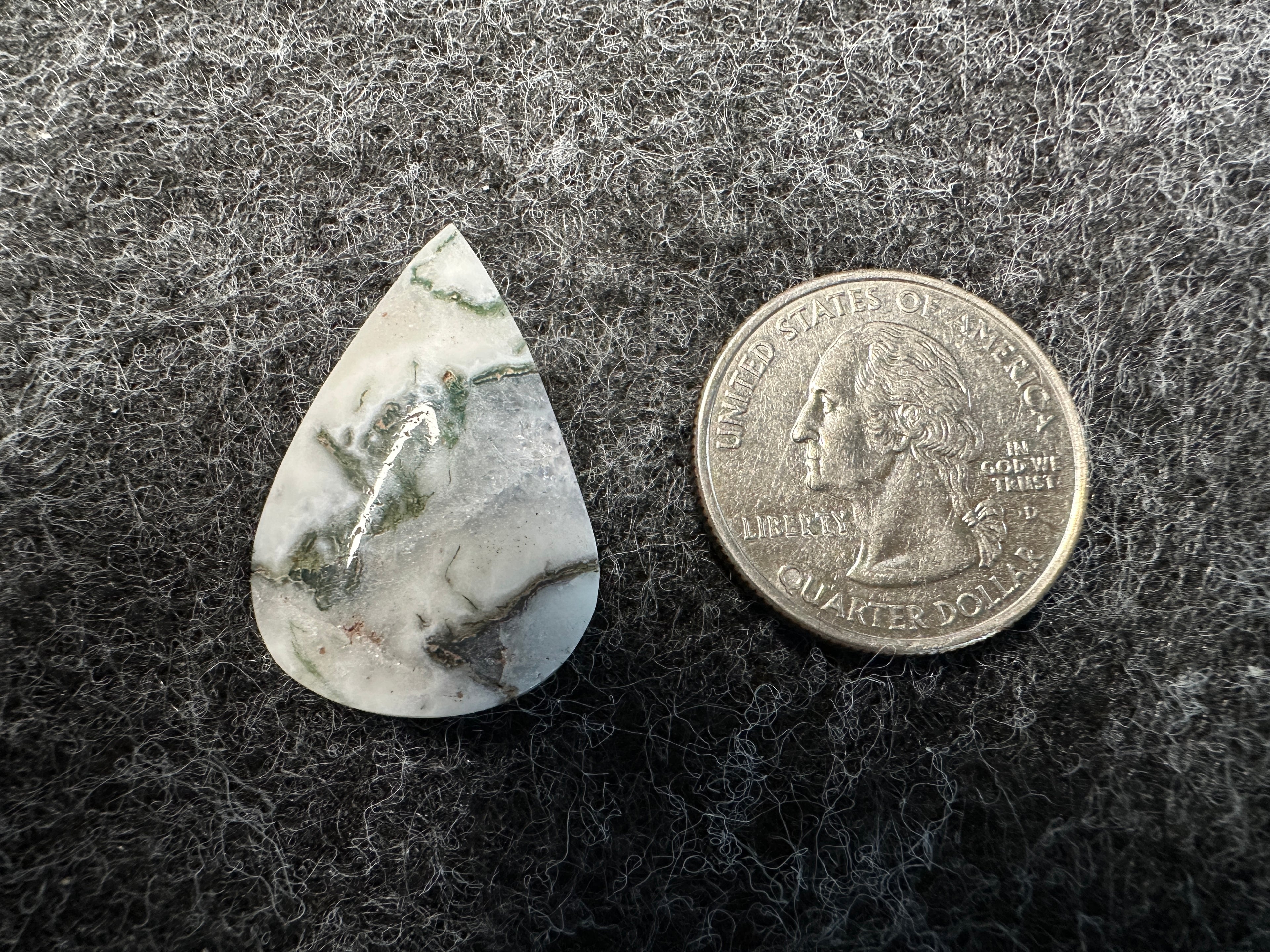 Green Tree Agate Cabochons