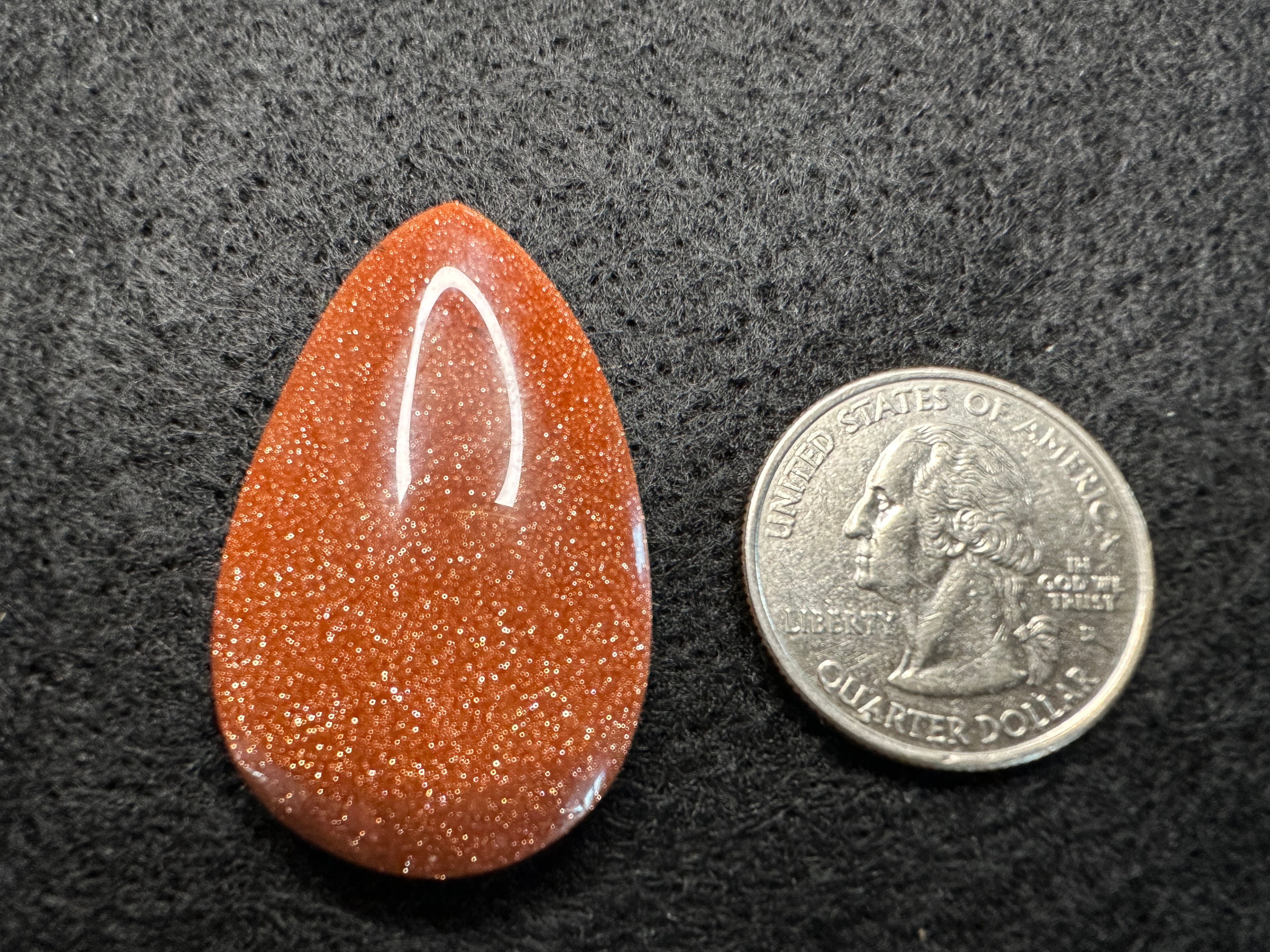 Goldstone (Brown) Cabochons  (Man Made)