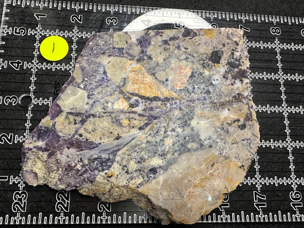 Chinese Tiffany Stone Slab  .52lbs 8 in × 5 in × 0.30 in (165 mm × 115 mm × 7–8 mm)