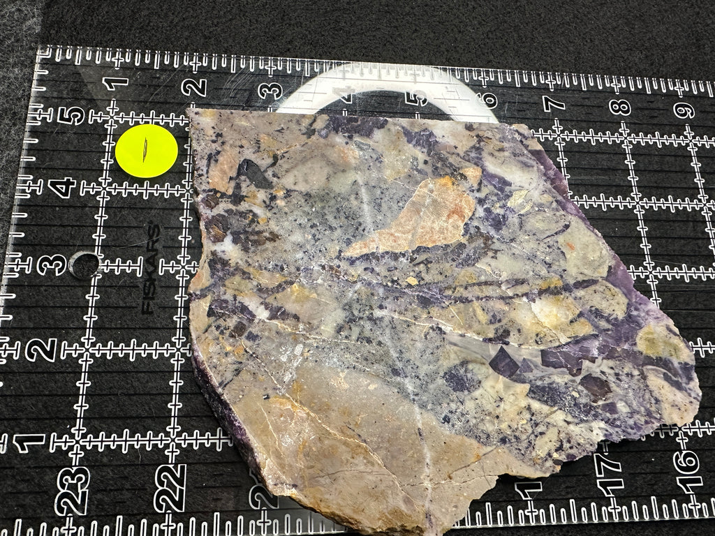 Chinese Tiffany Stone Slab  .52lbs 8 in × 5 in × 0.30 in (165 mm × 115 mm × 7–8 mm)