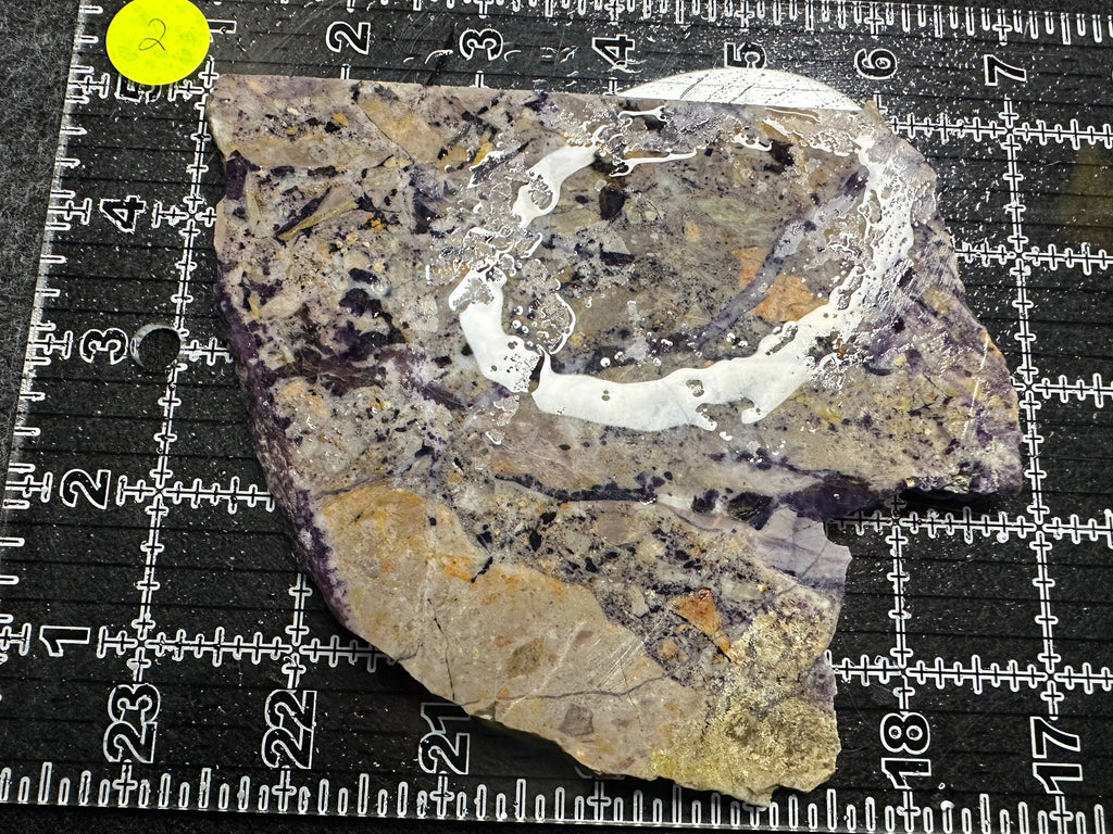 Chinese Tiffany Stone  Slab .44lb  Approx. Size: 7.0 in × 5.5 in × 0.25–0.30 in (178 mm × 140 mm × 6–8 mm)