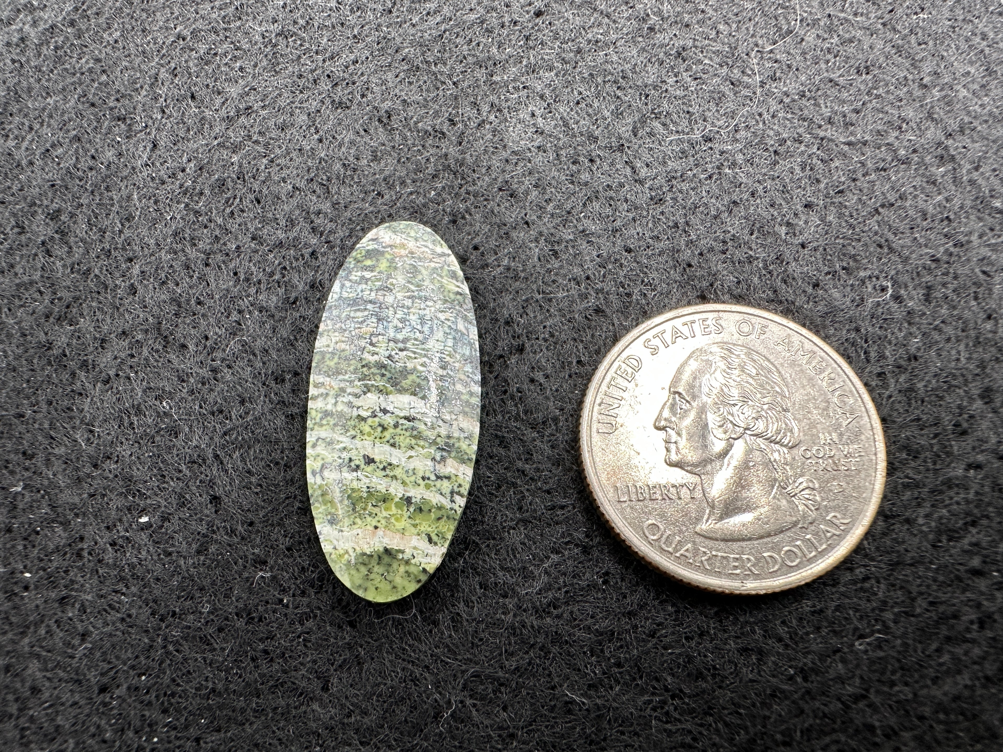 Zebra Serpentine (Green Tiger Eye) Cabochon