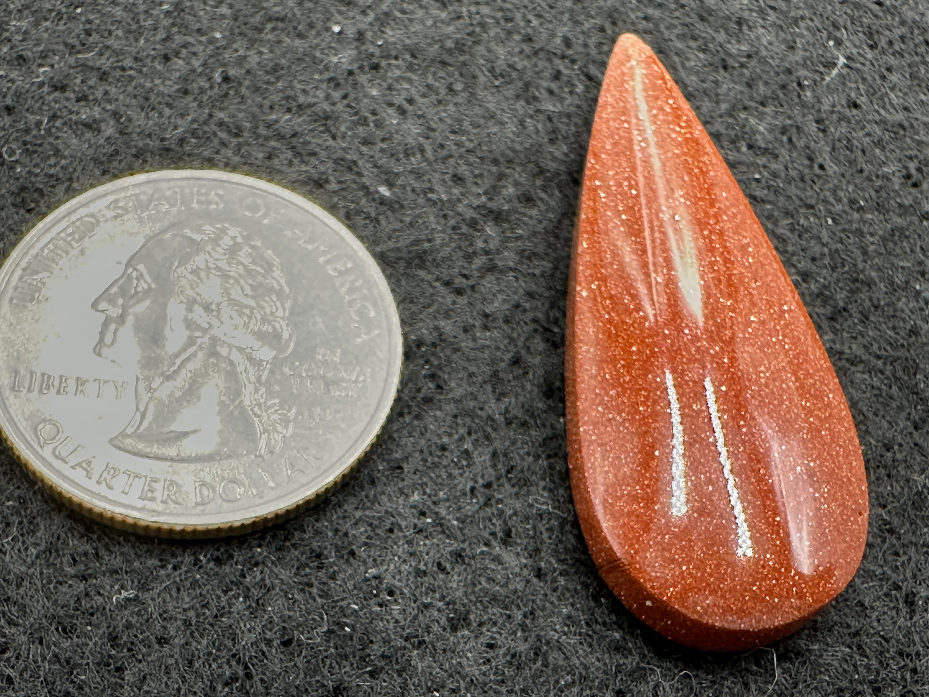 Goldstone (Brown) Cabochons  (Man Made)