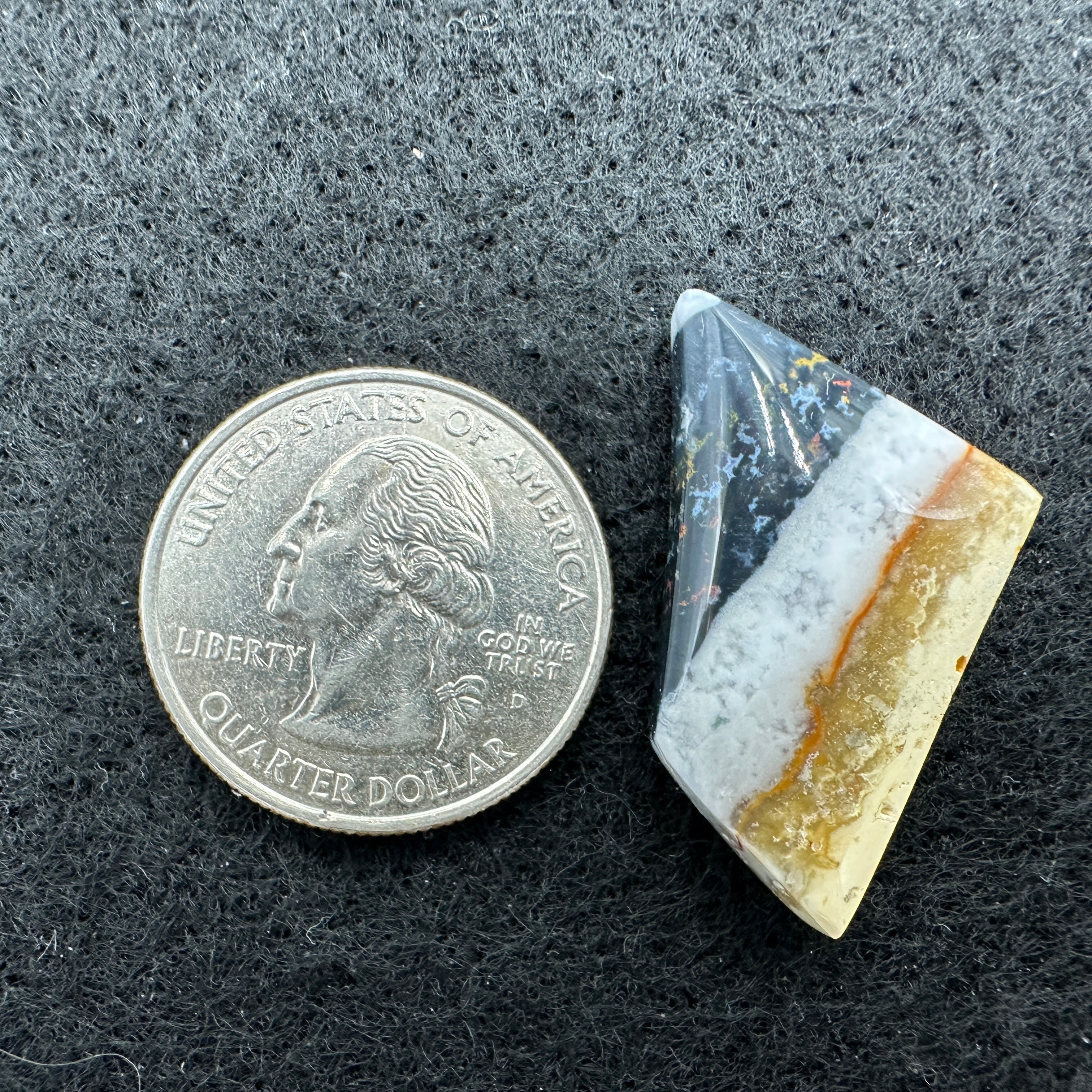 Indonesian Copper Tube Agate Cabochons