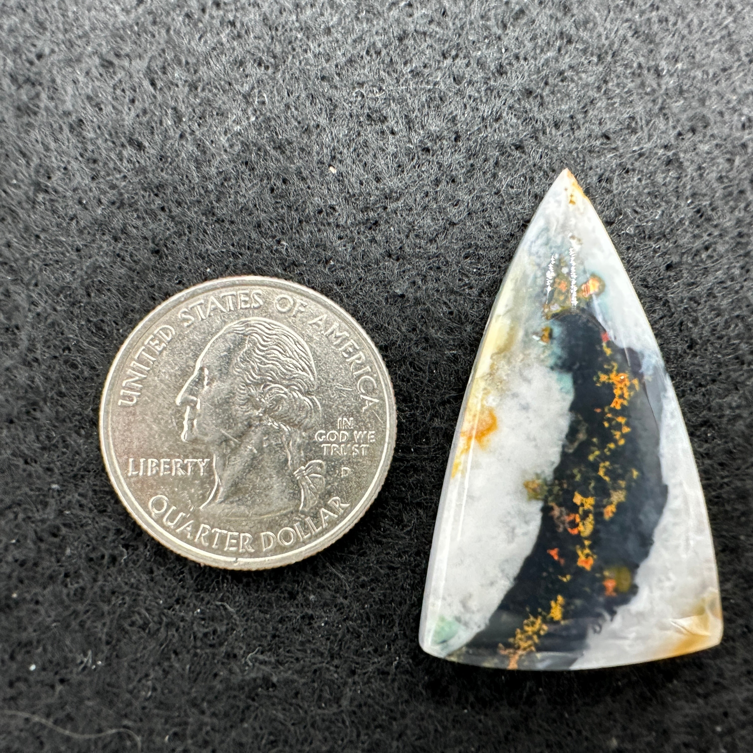 Indonesian Copper Tube Agate Cabochons