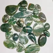 Green Moss Agate Cabochons