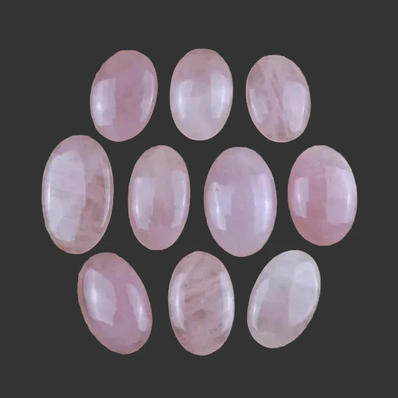 Lavender Rose Quartz Cabochons