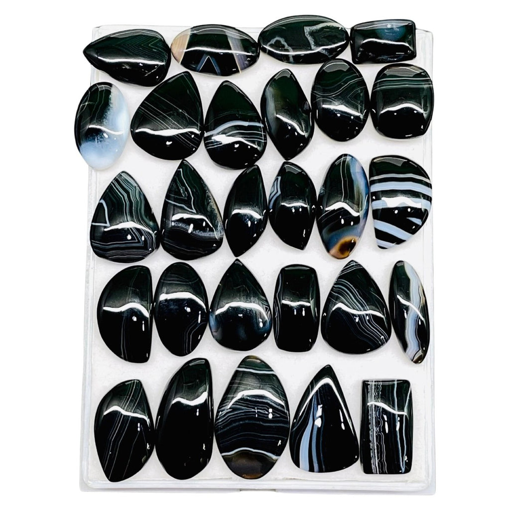 Tuxedo/Suit Agate Cabochons