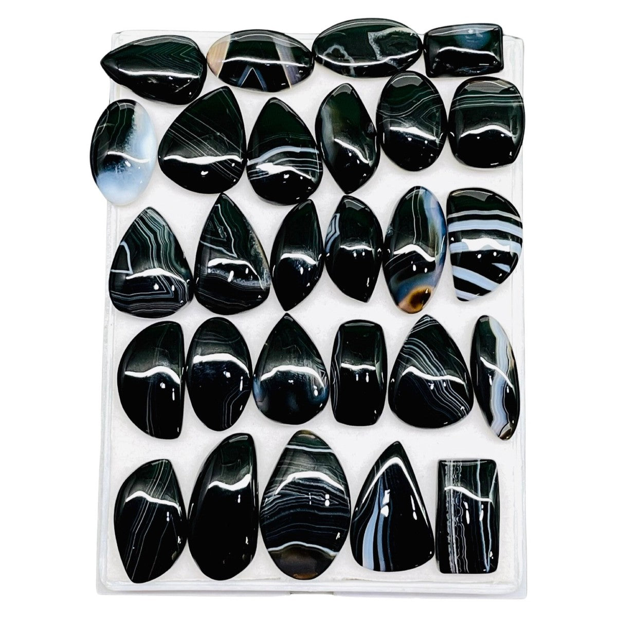 Tuxedo/Suit Agate Cabochons