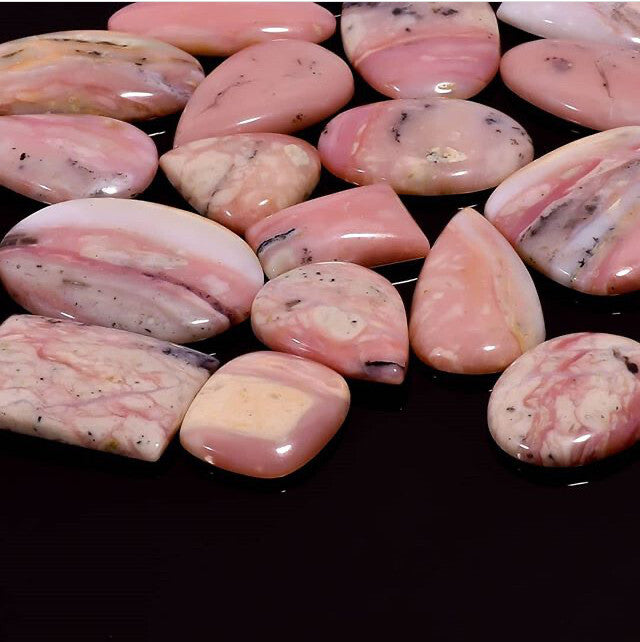 Common Pink Opal Cabochons